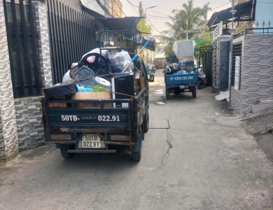 Chở hàng trọn gói xe ba gác quận 12